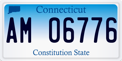 CT license plate AM06776