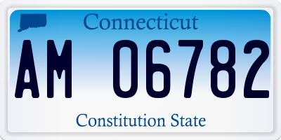 CT license plate AM06782