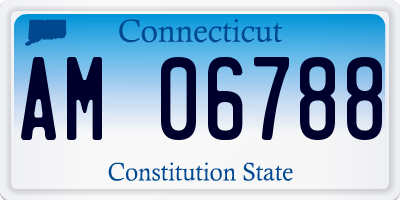 CT license plate AM06788