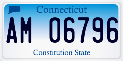 CT license plate AM06796
