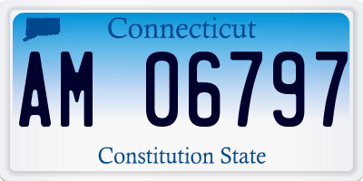 CT license plate AM06797