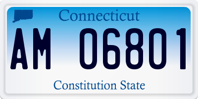 CT license plate AM06801