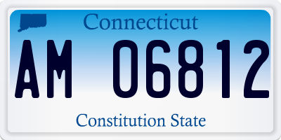 CT license plate AM06812