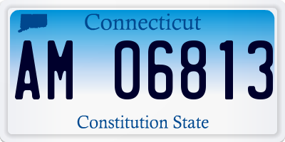 CT license plate AM06813