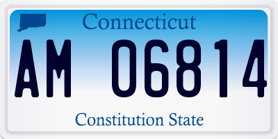 CT license plate AM06814