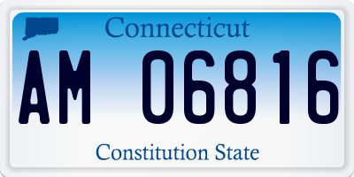 CT license plate AM06816