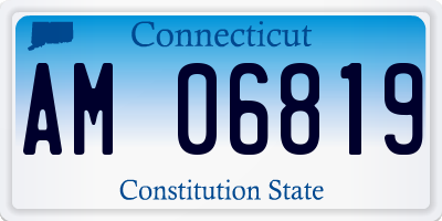 CT license plate AM06819