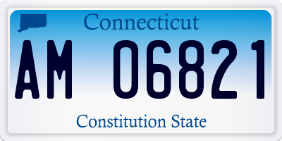 CT license plate AM06821