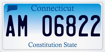 CT license plate AM06822