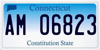 CT license plate AM06823