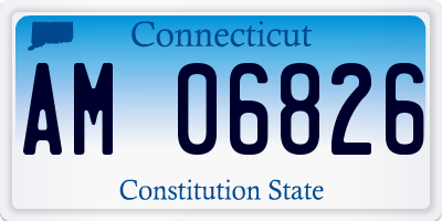 CT license plate AM06826