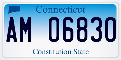 CT license plate AM06830
