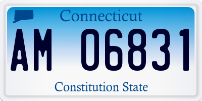 CT license plate AM06831