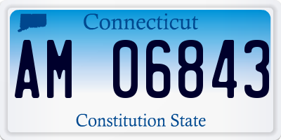 CT license plate AM06843