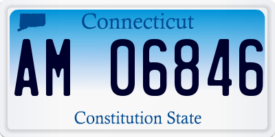 CT license plate AM06846