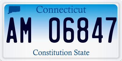 CT license plate AM06847