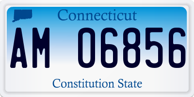 CT license plate AM06856