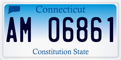 CT license plate AM06861