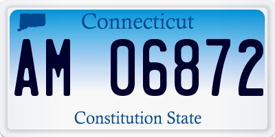 CT license plate AM06872