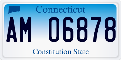 CT license plate AM06878