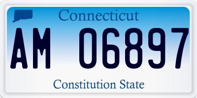 CT license plate AM06897