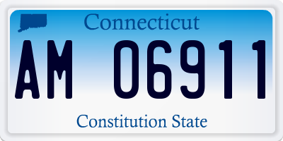 CT license plate AM06911