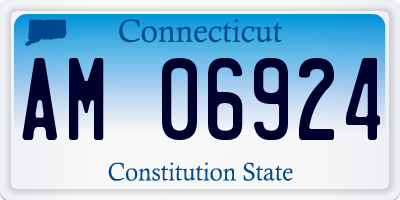 CT license plate AM06924