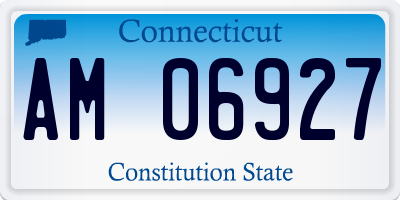 CT license plate AM06927
