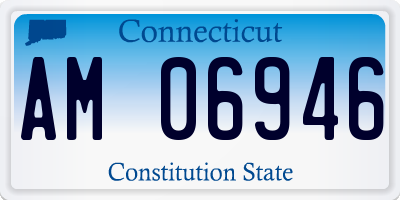CT license plate AM06946