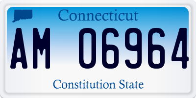 CT license plate AM06964