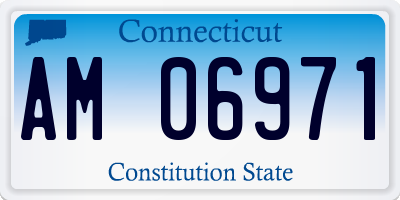 CT license plate AM06971