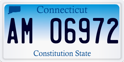CT license plate AM06972