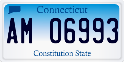 CT license plate AM06993
