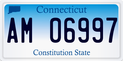 CT license plate AM06997