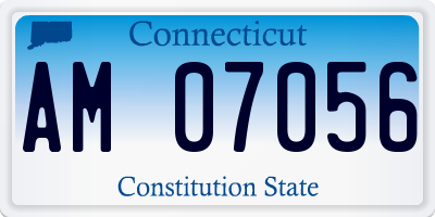 CT license plate AM07056