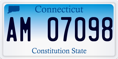 CT license plate AM07098