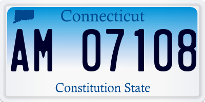 CT license plate AM07108