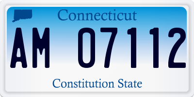CT license plate AM07112