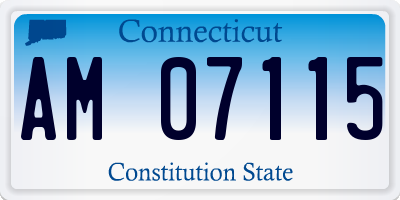CT license plate AM07115
