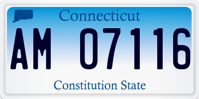 CT license plate AM07116