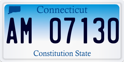 CT license plate AM07130