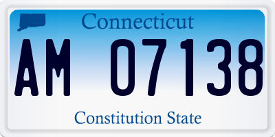 CT license plate AM07138