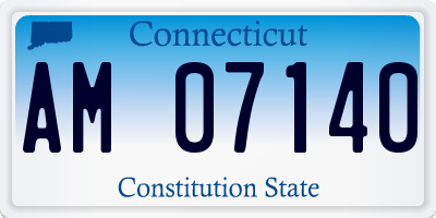 CT license plate AM07140