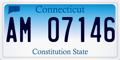 CT license plate AM07146