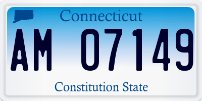 CT license plate AM07149