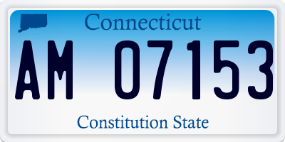 CT license plate AM07153