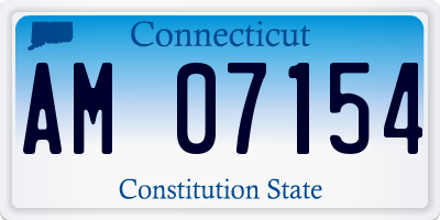 CT license plate AM07154