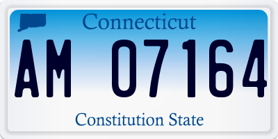 CT license plate AM07164