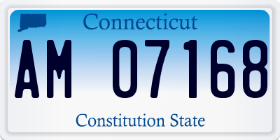 CT license plate AM07168