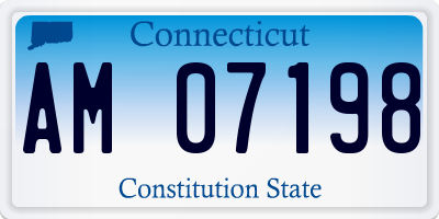 CT license plate AM07198